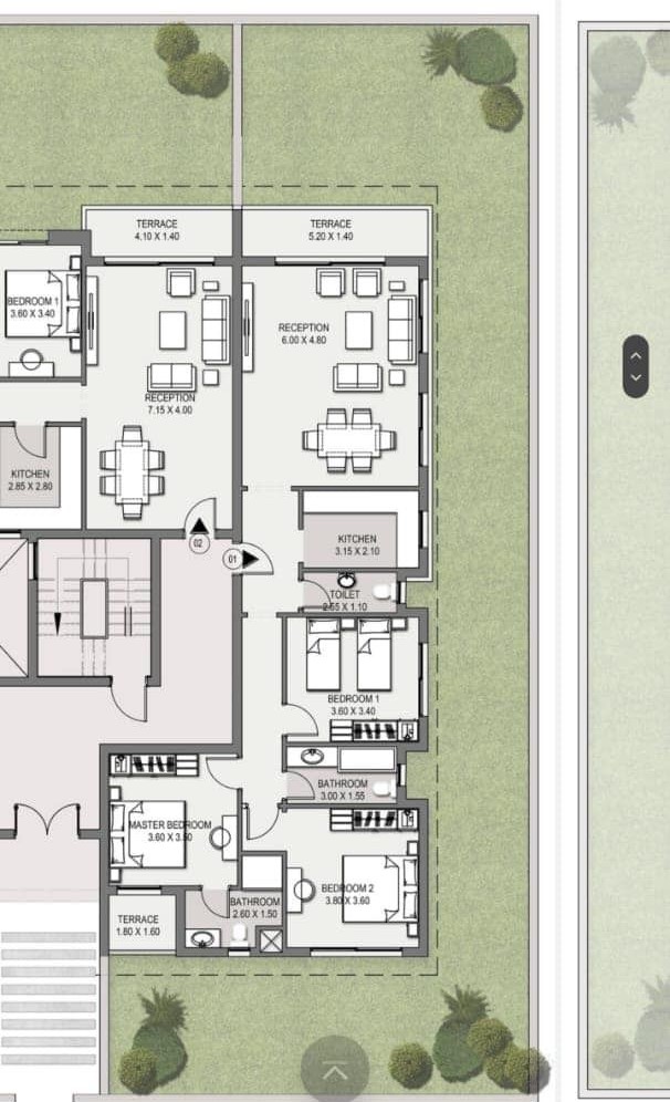 Floor plan for apartment at Taj City