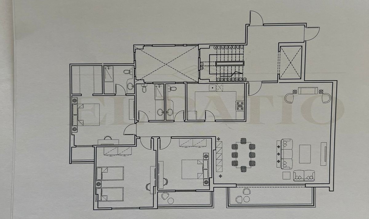 Floor plan for apartment at El Patio Oro