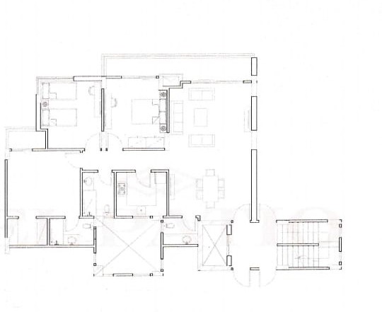 Floor plan for apartment at El Patio Oro
