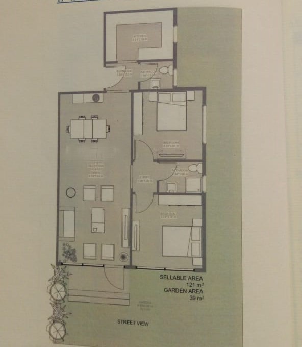 Floor plan for apartment at Lumia Residence- New Capital