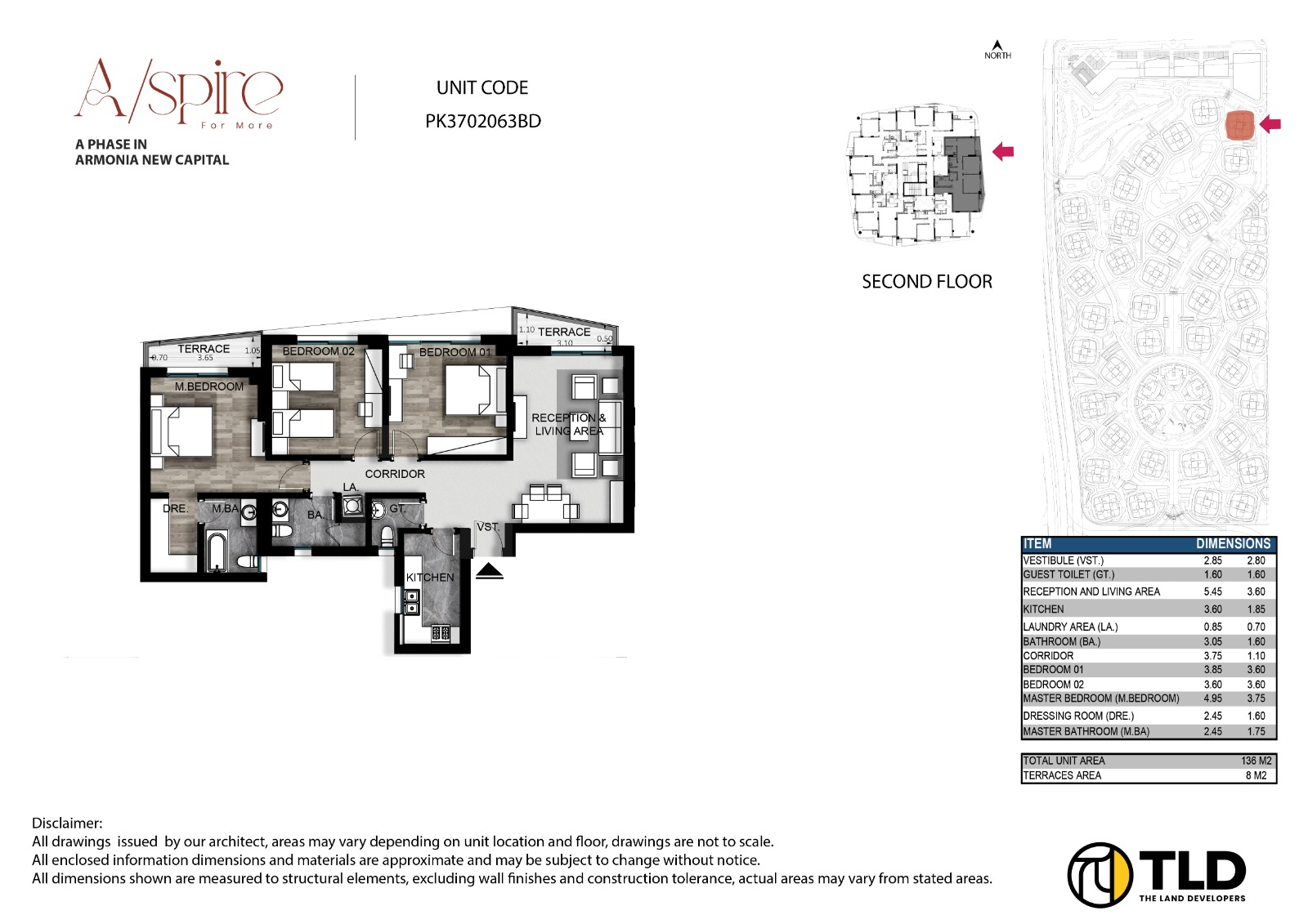 Floor plan for apartment at Armonia