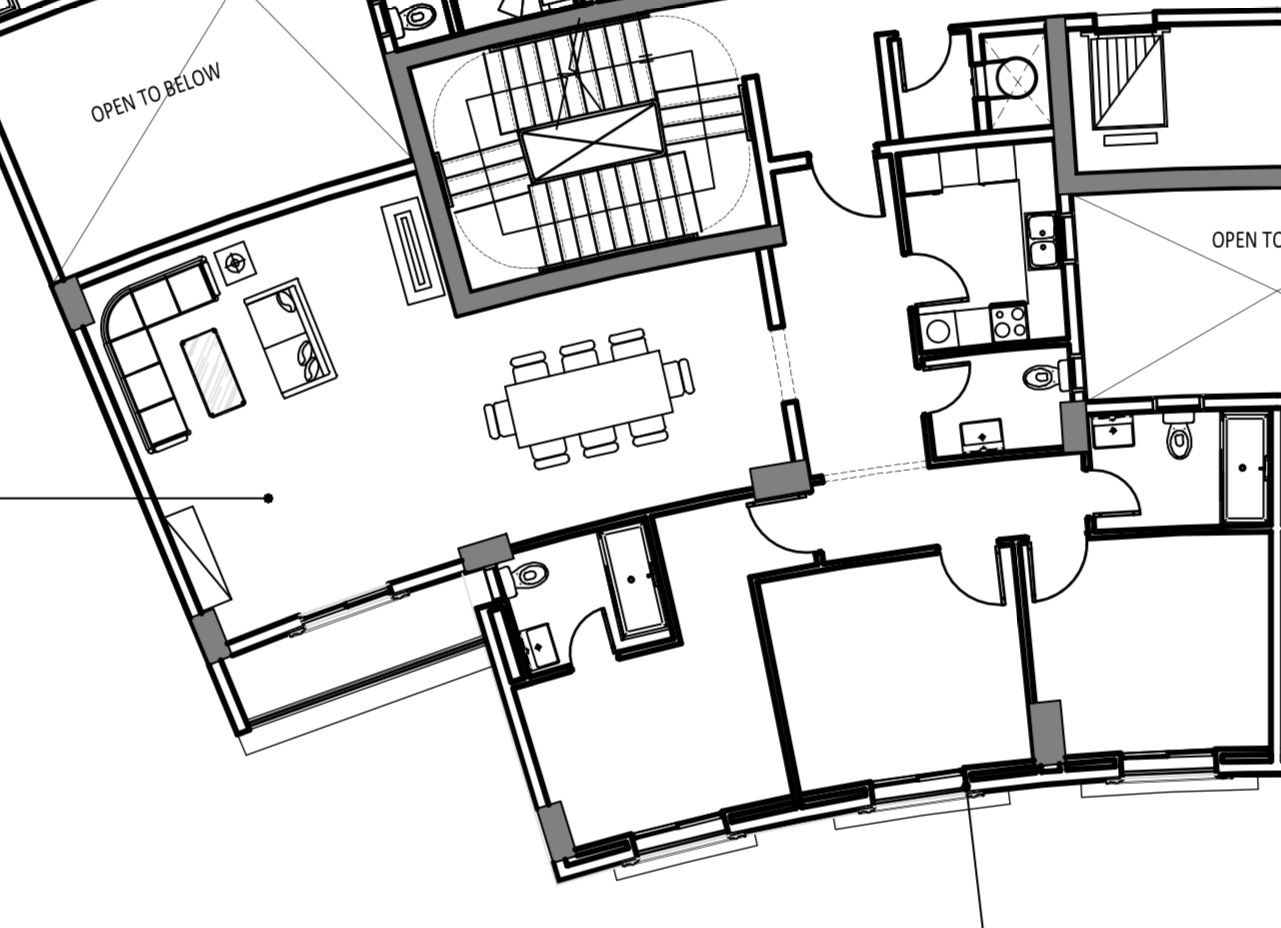 Floor plan for apartment at Il Latini SED