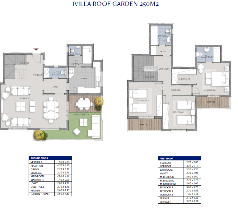 Floor plan for duplex at Mountain View 1.1