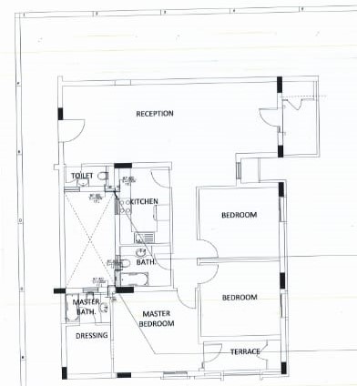 Floor plan for apartment at October Plaza