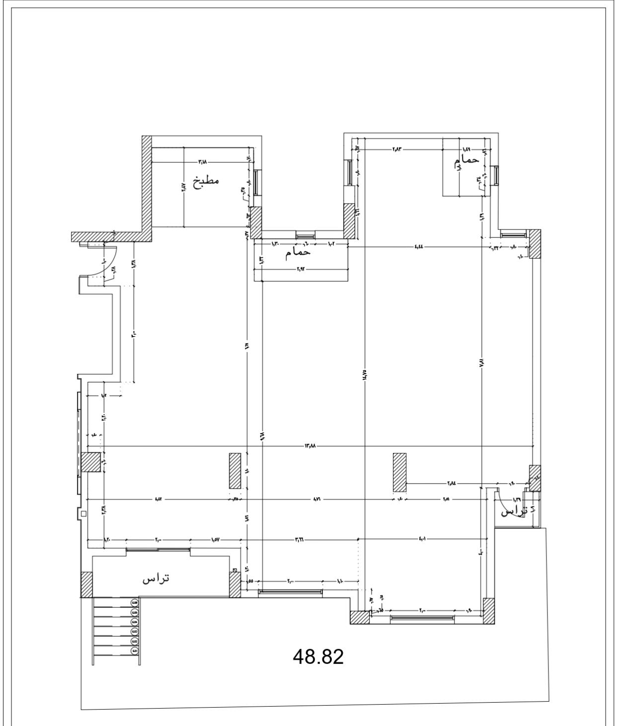 Floor plan for apartment at Capital Heights 2