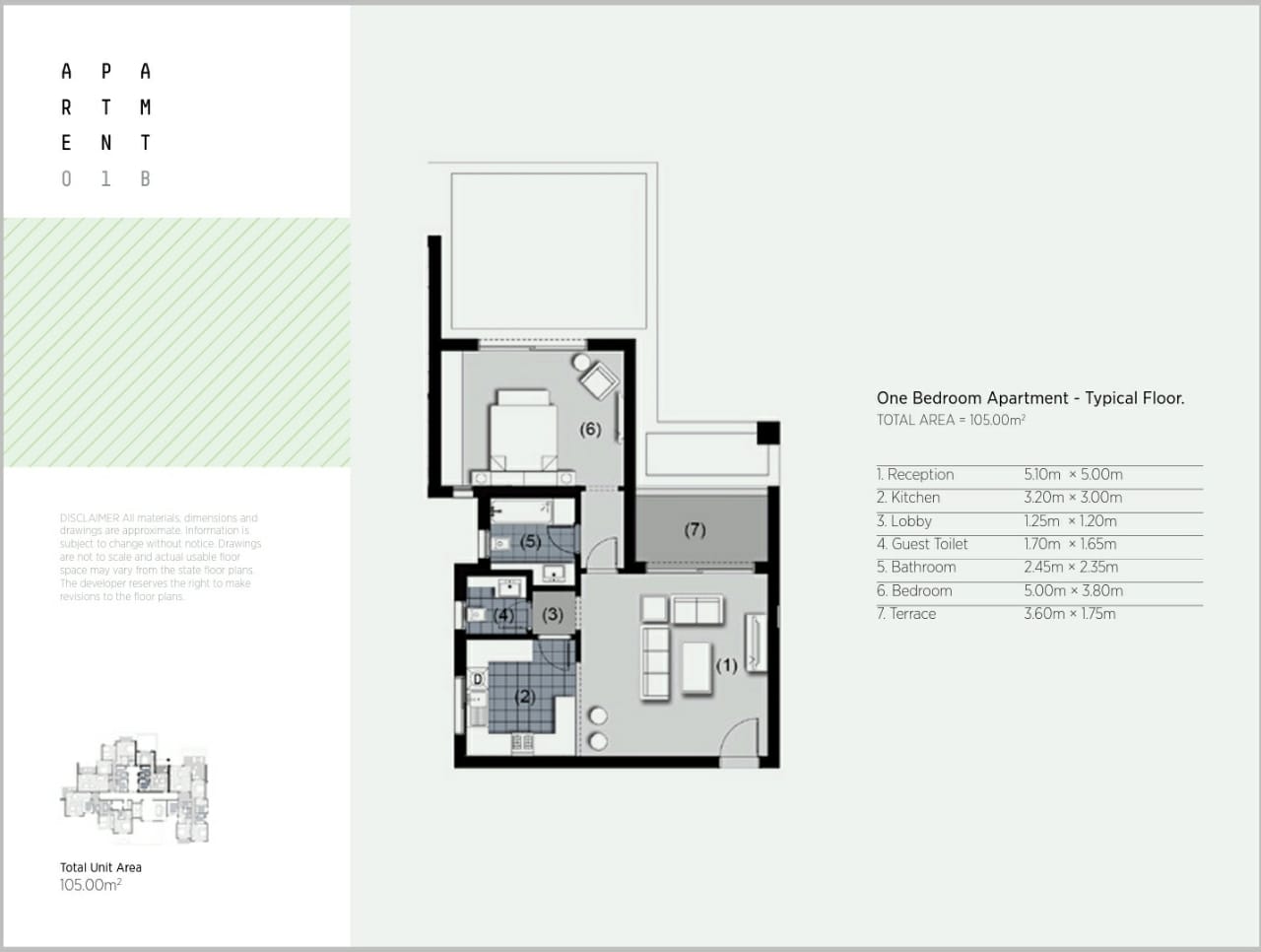 Floor plan for apartment at New Giza