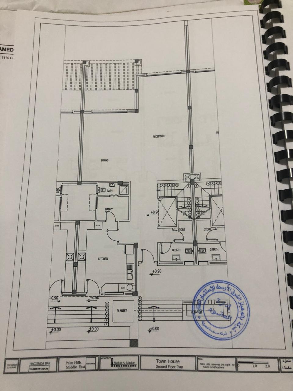 Floor plan for townhouse at Hacienda Bay