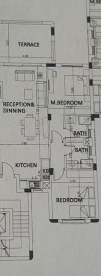 Floor plan for chalet at Hacienda West