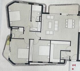Floor plan for apartment at Badya
