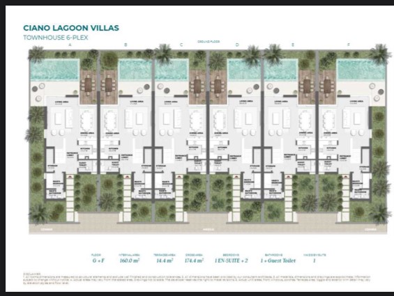 Floor plan for townhouse at Solare