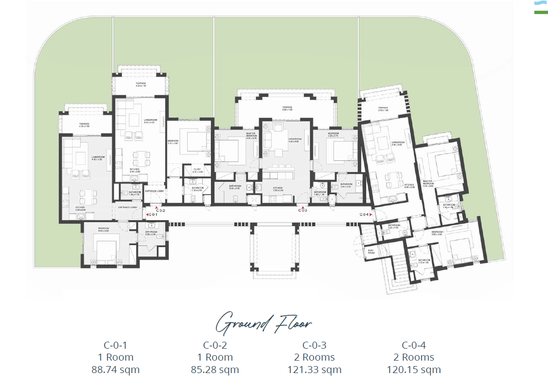 Floor plan for apartment at Shedwan