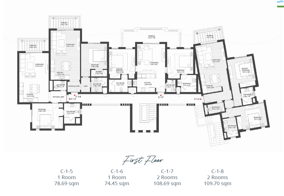 Floor plan for apartment at Shedwan