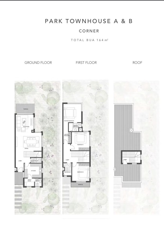 Floor plan for townhouse at Jefaira