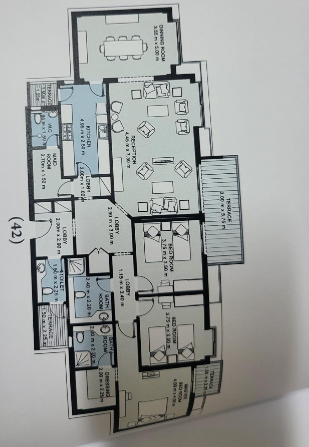 Floor plan for apartment at Green 6