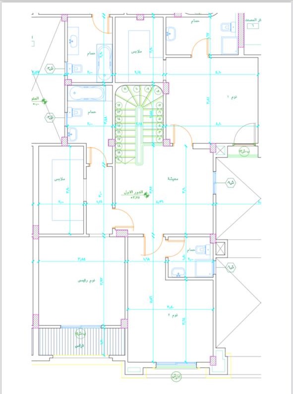 Floor plan for duplex at L’Avenir