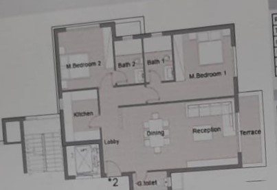 Floor plan for apartment at Badya