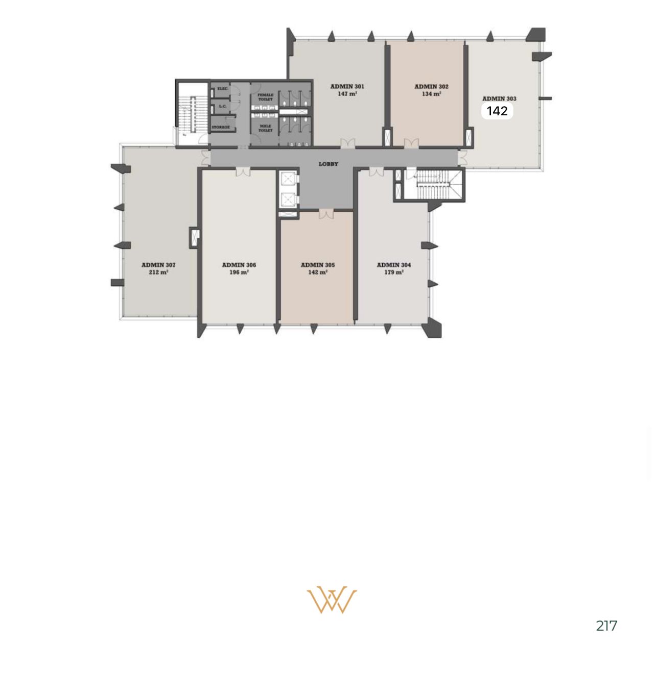 Floor plan for  at The View Waterway