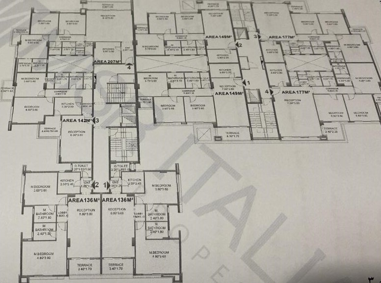 Floor plan for apartment at Il Bosco New Capital