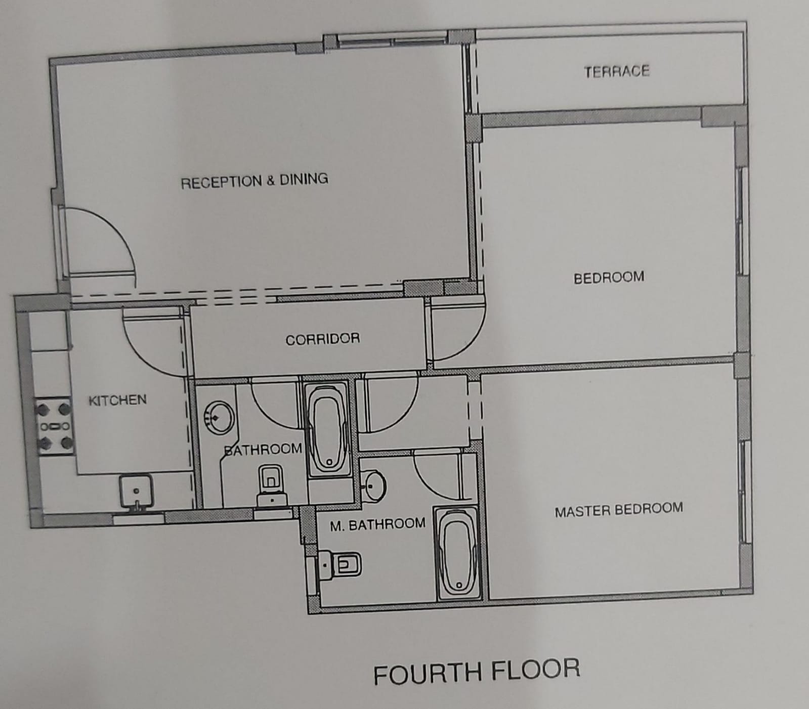 Floor plan for apartment at Mountain View iCity October
