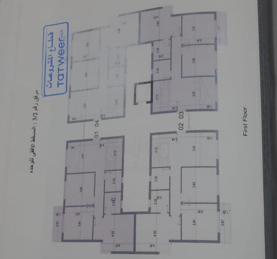 Floor plan for duplex at Rivers