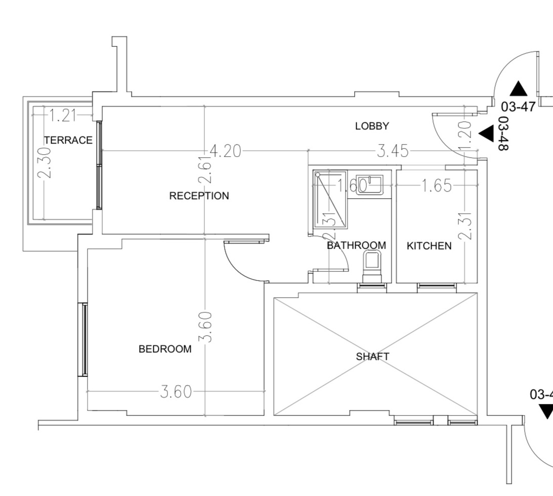 Floor plan for penthouse at Sun Capital