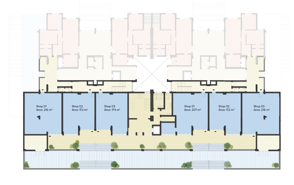 Floor plan for  at Mazarine Commercial