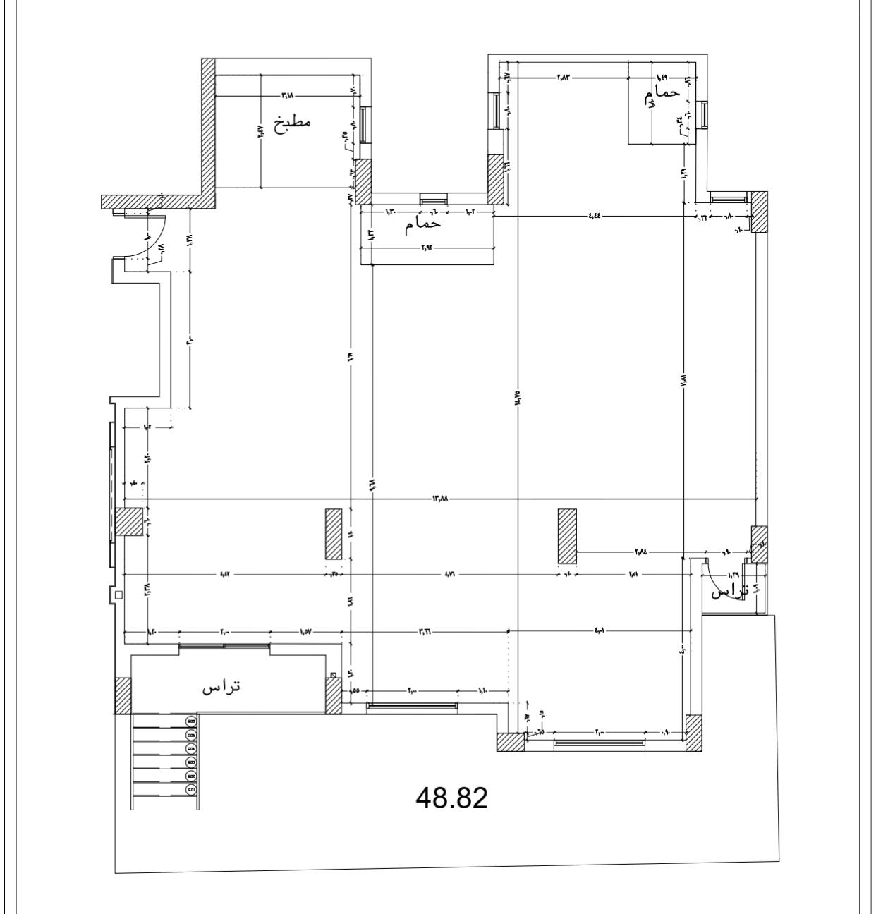 Floor plan for duplex at Capital Heights 2