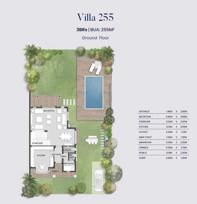 Floor plan for duplex at Aliva Mountain View Mostakbal City