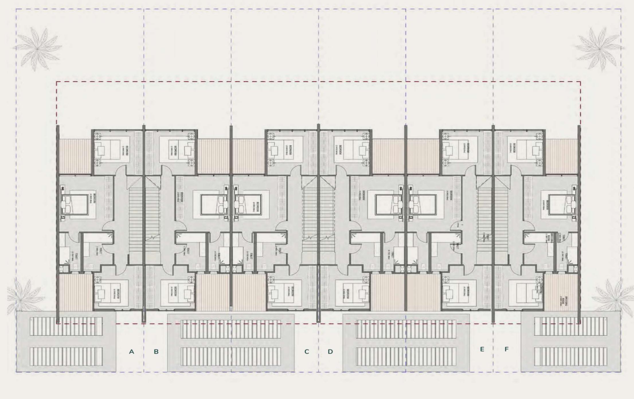 Floor plan for townhouse at Saada