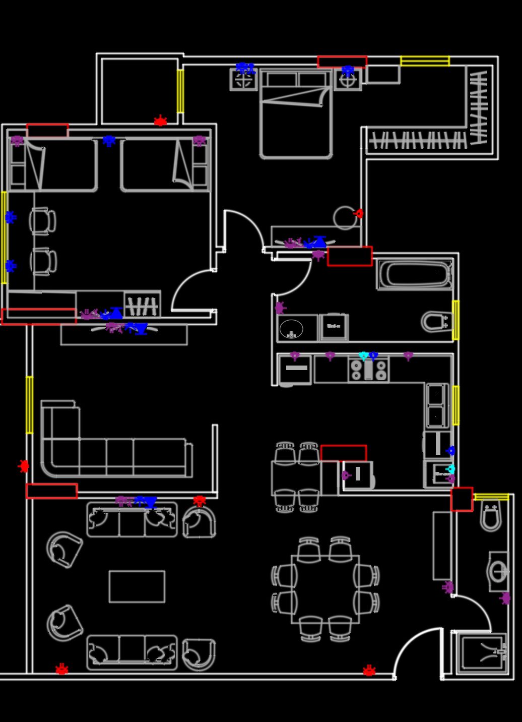 Floor plan for apartment at Icon Residence