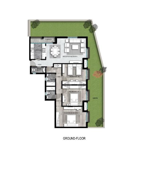 Floor plan for apartment at Parklane