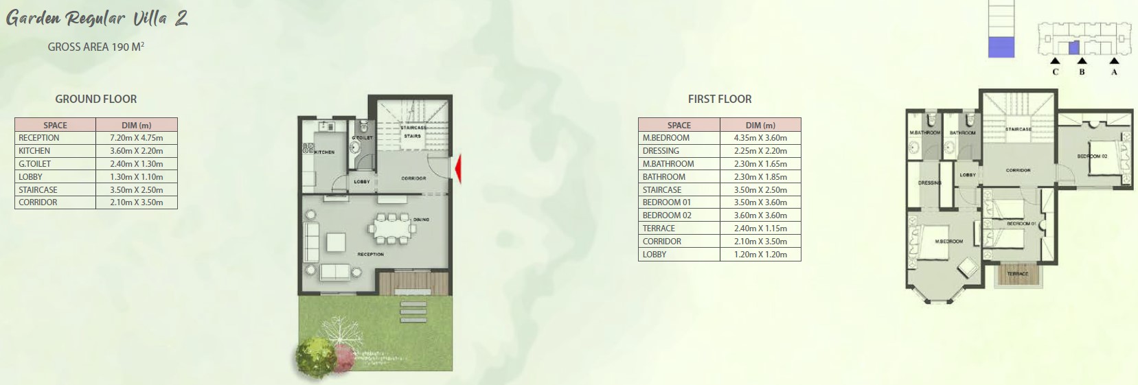 Floor plan for villa at Mountain View ICity New Cairo