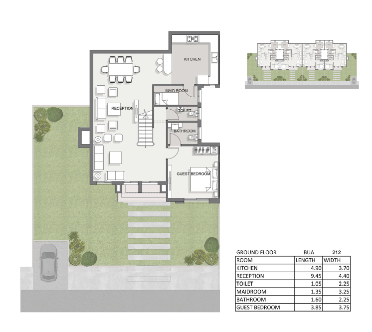 Floor plan for villa at The Butterfly