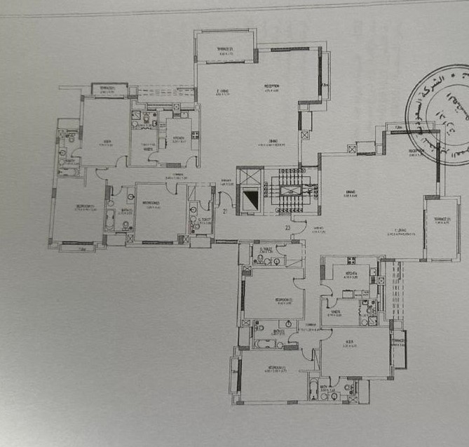 Floor plan for apartment at Village Avenue