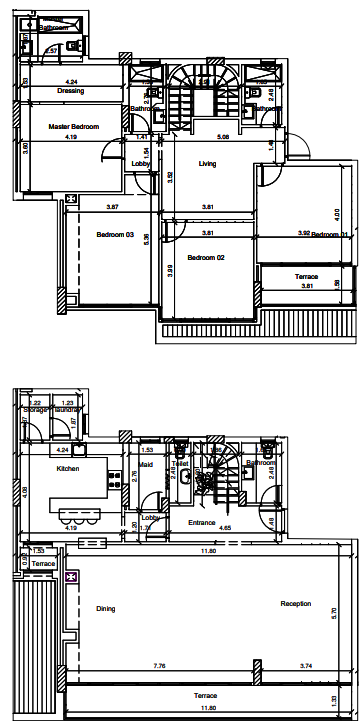 Floor plan for apartment at Scenario
