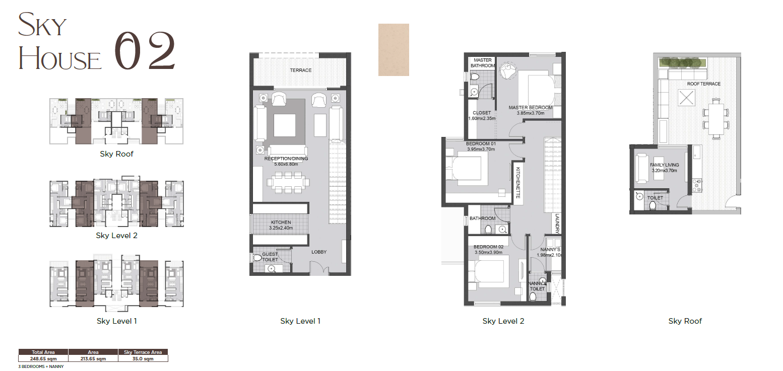 Floor plan for duplex at Karmell New Zayed
