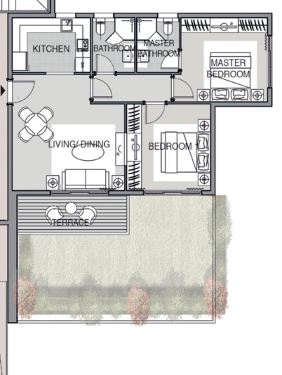 Floor plan for apartment at Noor Capital Gardens