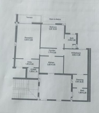 Floor plan for apartment at Terrace