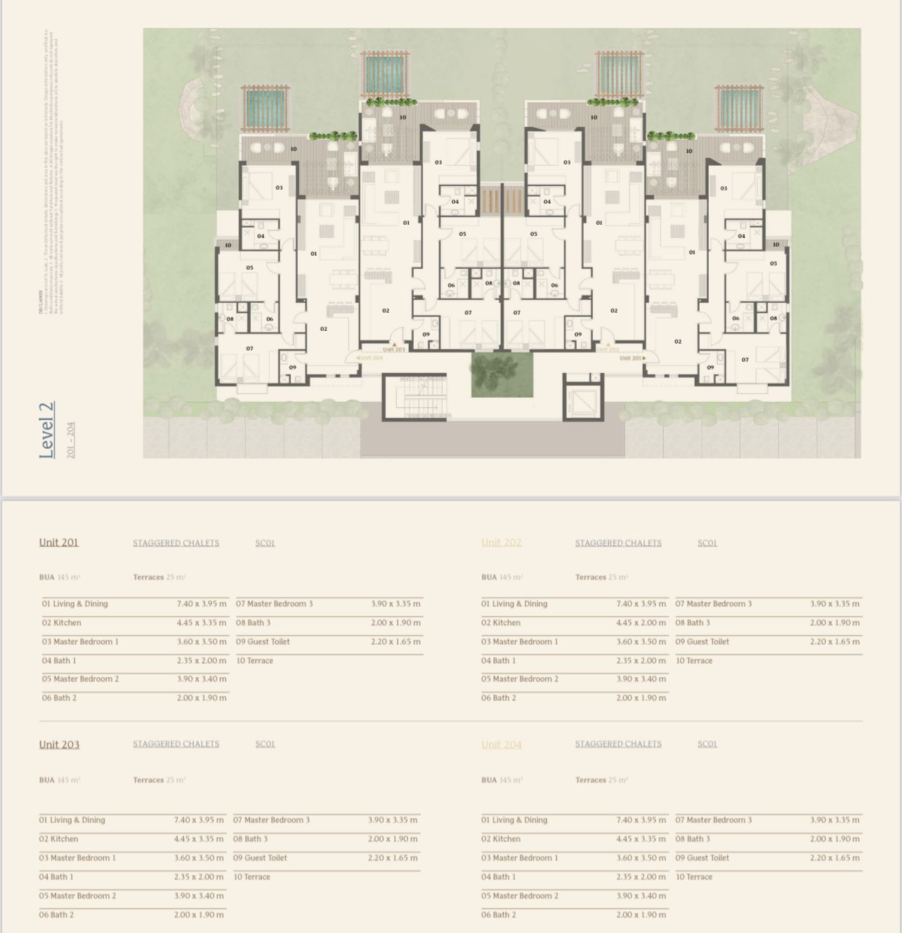 Floor plan for chalet at El Masyaf