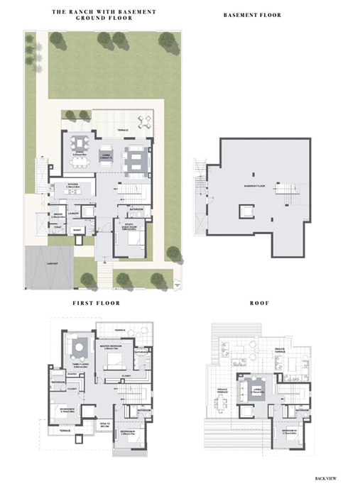 Floor plan for villa at The Estates