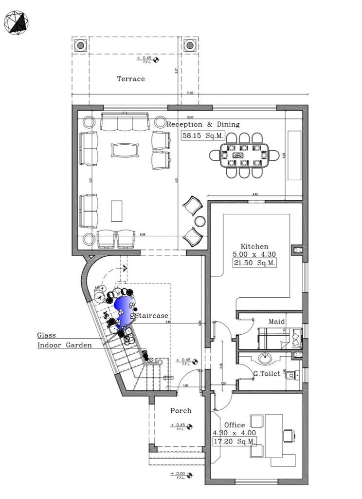 Floor plan for villa at Royal Meadows Sheikh Zayed
