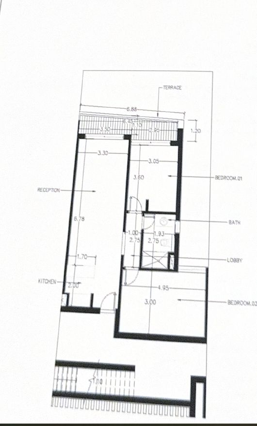 Floor plan for chalet at Carnelia