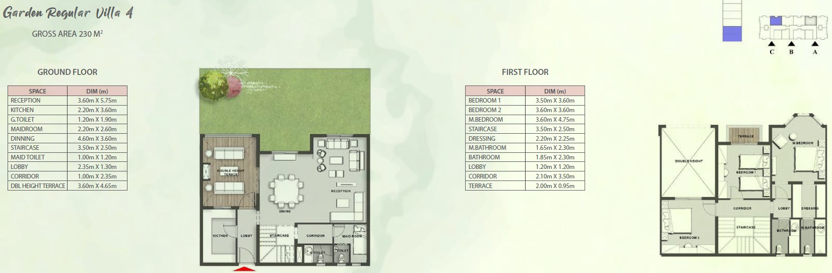 Floor plan for villa at Mountain View ICity New Cairo