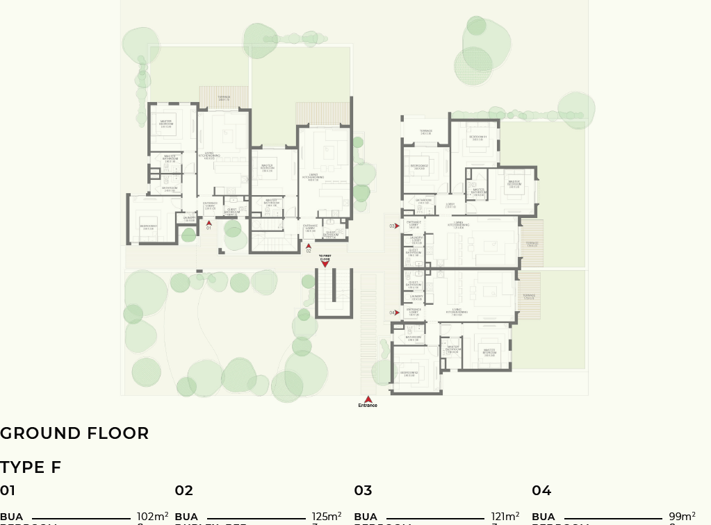 Floor plan for apartment at DUA