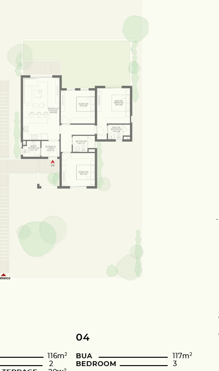 Floor plan for apartment at DUA