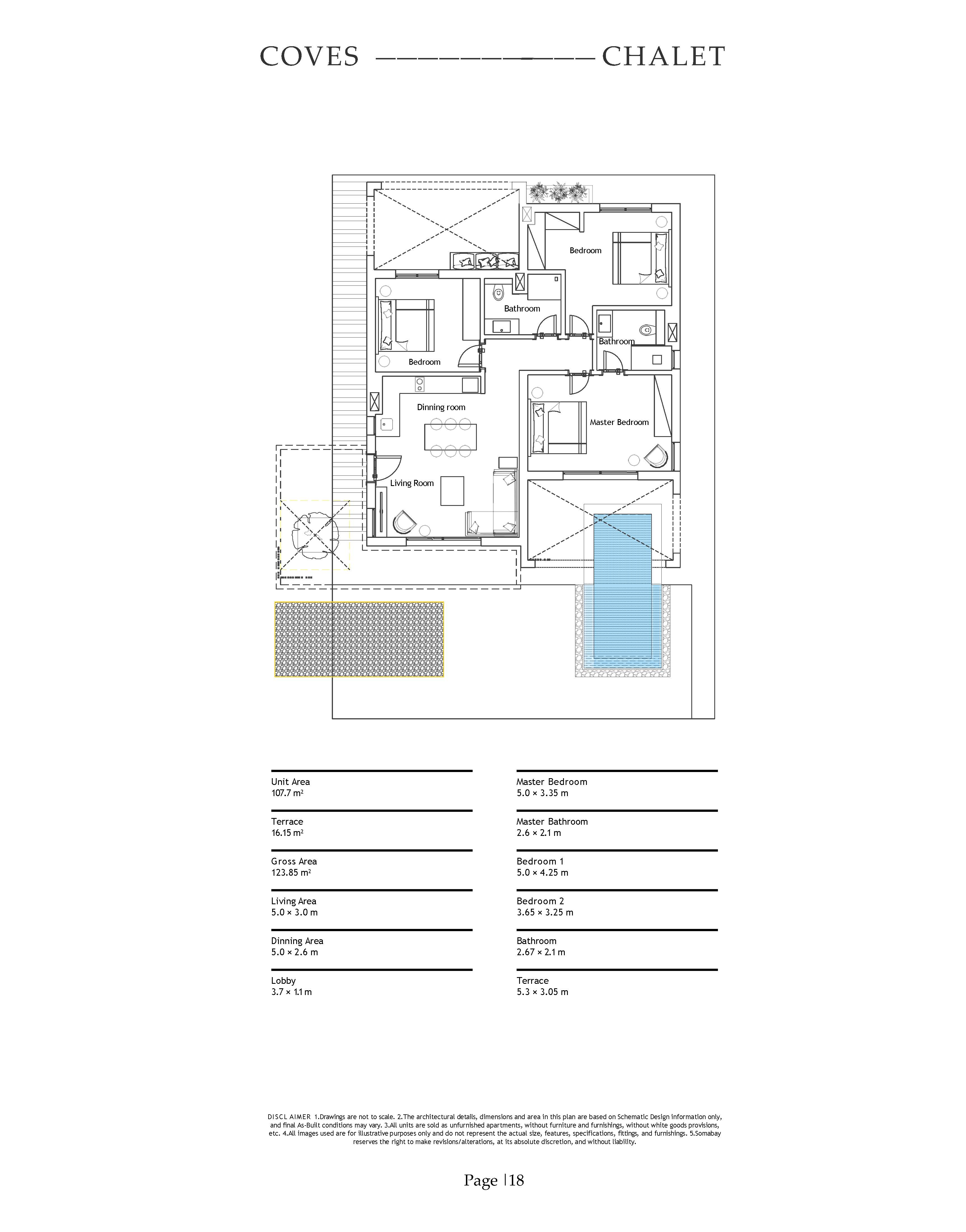 Floor plan for villa at Soma Coves