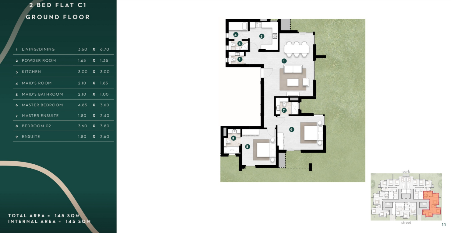 Floor plan for apartment at Solana East
