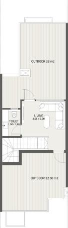 Floor plan for townhouse at At East