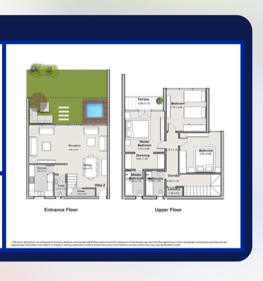 Floor plan for villa at The Median Residences
