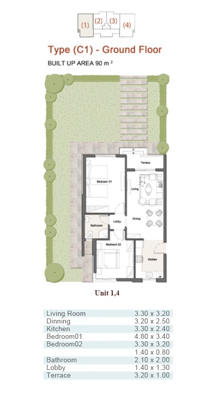 Floor plan for chalet at Q North